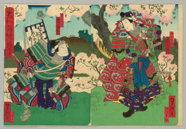 Two samurai by Utagawa Kuniyoshi